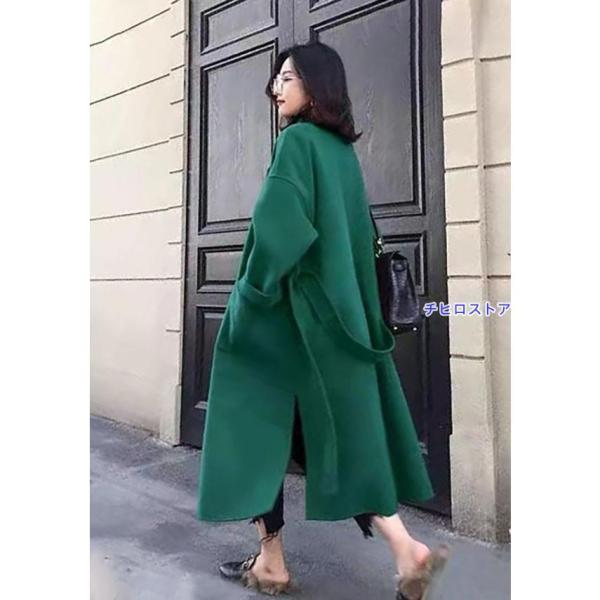 チェスターコート レディース 超ロング丈 女子 アウター 7color 暖かい