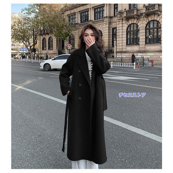 チェスターコート レディース ミディアムコート ロングコート コクーンコート 中綿コート 小柄 秋 冬 冬服 定番 暖かい あったか ロング チェスター コート_2