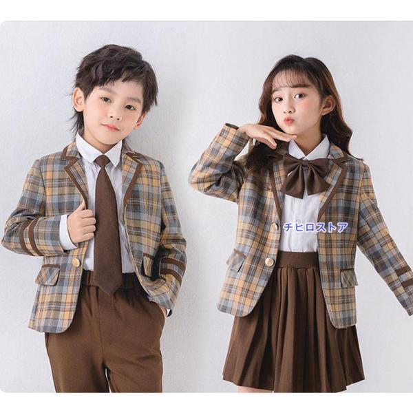 卒業式 スーツ 男の子 女の子 小学校 フォーマル スーツ キッズ 子供服 上下セット 春コーデ 入学式 結婚式 発表会 写真館 撮影 卒園式 ジュニアの画像