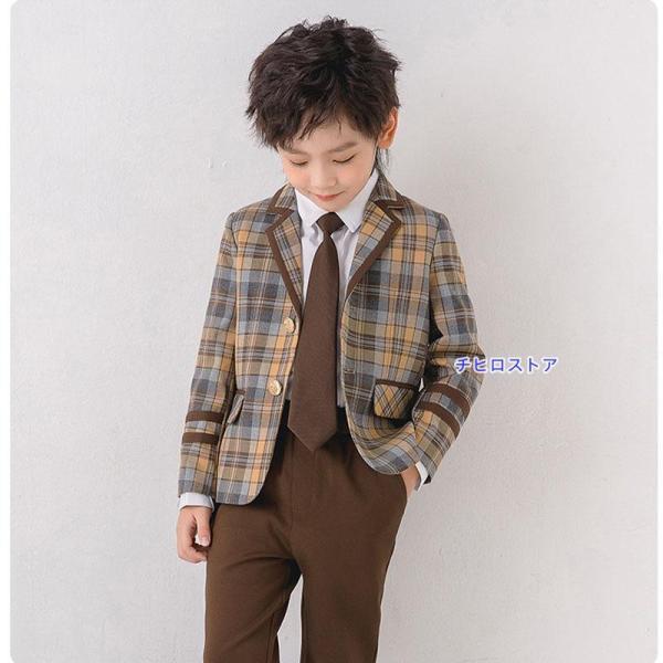 卒業式 スーツ 男の子 女の子 小学校 フォーマル スーツ キッズ 子供服 上下セット 春コーデ 入学式 結婚式 発表会 写真館 撮影 卒園式 ジュニアの画像