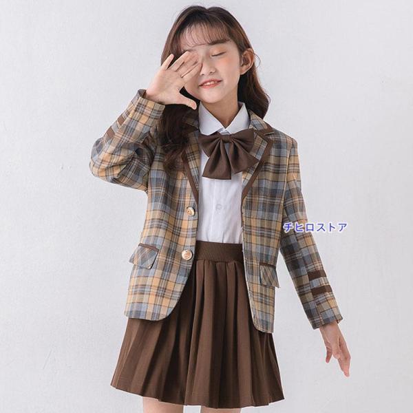 卒業式 スーツ 男の子 女の子 小学校 フォーマル スーツ キッズ 子供服 上下セット 春コーデ 入学式 結婚式 発表会 写真館 撮影 卒園式 ジュニアの画像