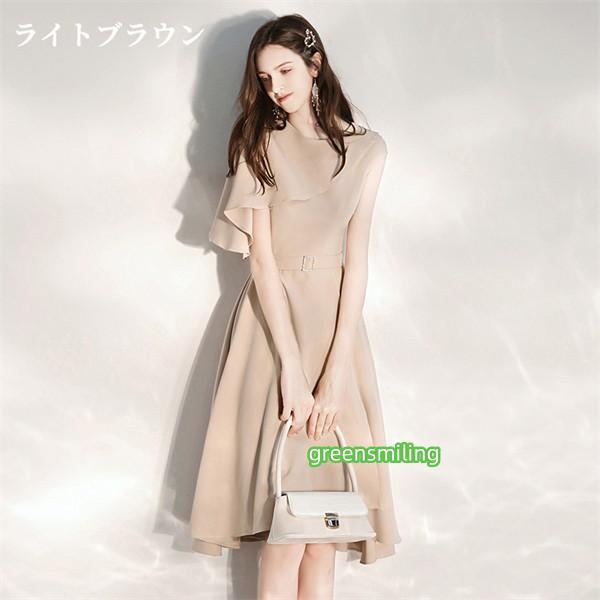 ドレス 大人 ピアノ 発表会 ミモレ丈ドレス 演奏会 結婚式 パーティードレス ミモレ丈 ワンピース フォーマルドレス_2