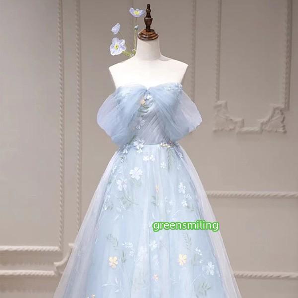 ドレス 大人 ピアノ 発表会 ロングドレス オフショルダー 演奏会 結婚式 母親 演奏会用ドレス_2