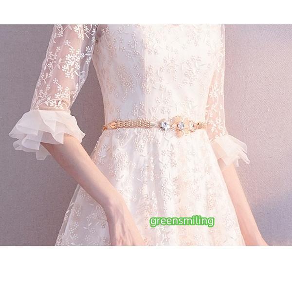 【サイズ有XS/S/M/L/XL/2XL】ブライズメイド ドレス 小さい サイズ シャンパン ピンク ブラック ミモレドレス パーティードレス