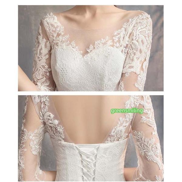 yウエディングドレス ウェディングドレス フィッシュテール ロングドレス 結婚式 花嫁