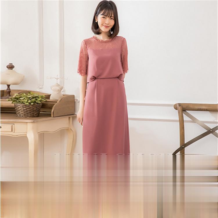 パーティードレス 結婚式 入学式 ワンピース ドレス レース フォーマル 二次会 vivishow_8
