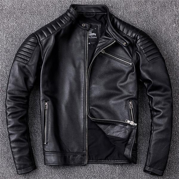 ライダースジャケット メンズ シングル 革ジャン 本革 レザー
