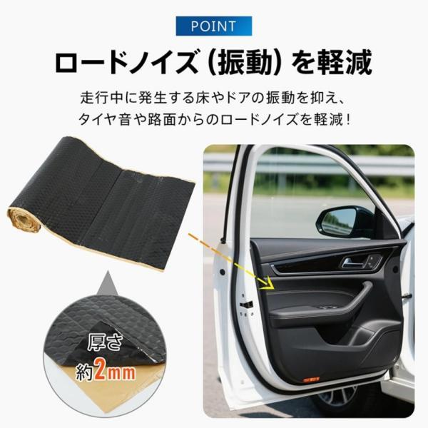 デッドニングシート 防音シート 遮音シート 吸音材 車用 1ロール1m 騷