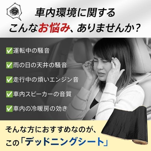 デッドニングシート 防音シート 遮音シート 吸音材 車用 1ロール1m 騷