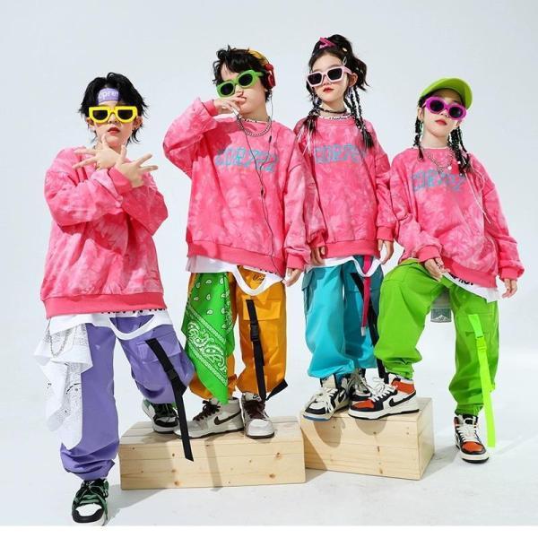 キッズダンス衣装 セットアップ ヒップホップ 衣装 子供ダンス服