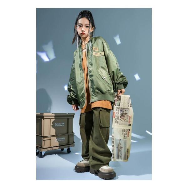 ミリタリージャケット MA-1 ダンス衣装 キッズ ヒップホップ 衣装
