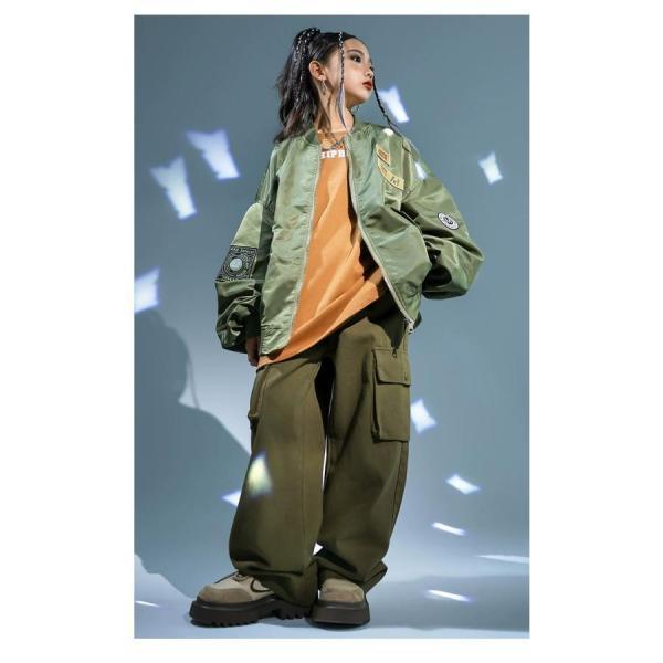 ミリタリージャケット MA-1 ダンス衣装 キッズ ヒップホップ 衣装