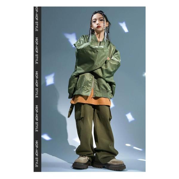 ミリタリージャケット MA-1 ダンス衣装 キッズ ヒップホップ 衣装