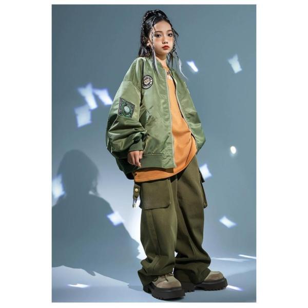 ミリタリージャケット MA-1 ダンス衣装 キッズ ヒップホップ 衣装