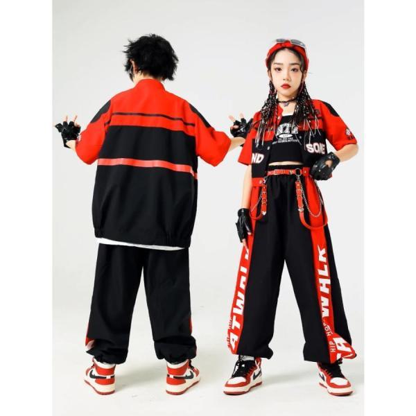 ヒップホップ衣装 ダンス衣装 キッズ セットアップ K-POP 韓国