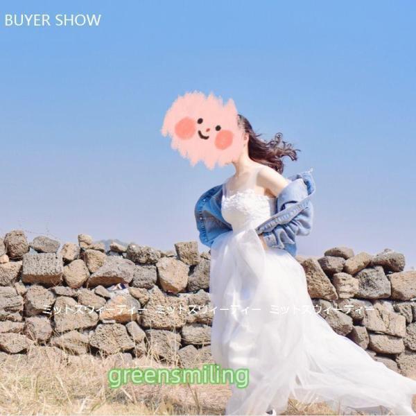 ウェディングドレス ウエディングドレス マタニティ エンパイアドレス 花嫁 二次会 結婚式 前撮り 披露宴 床付き トレーン ホワイト 大きいサイズ セミオーダー_11