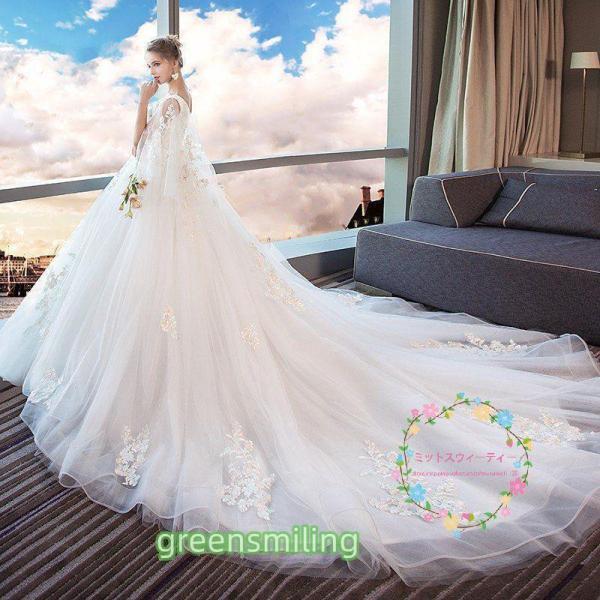 マタニティ ウェディングドレス エンパイア  花嫁 安い 白 シンプル 結婚式 袖あり ロングドレス 披露宴 二次会 パーティードレス 大きいサイズ wedding dressの画像