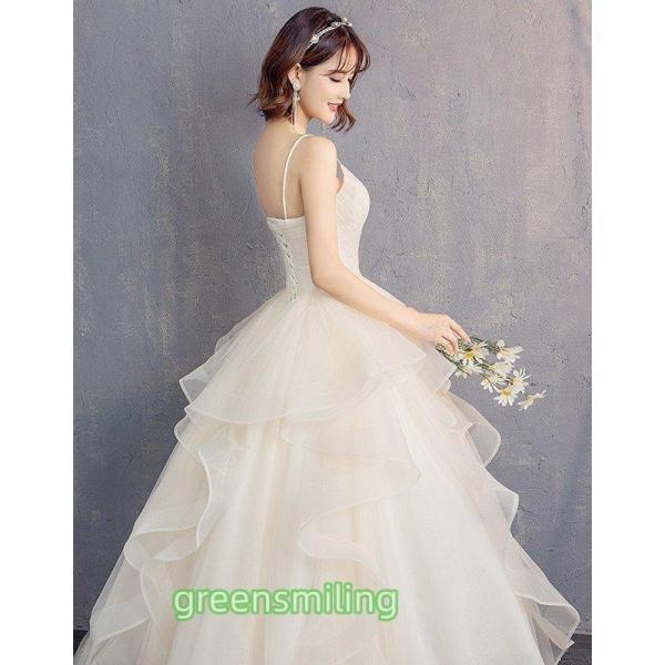 ウェディングドレス 花嫁 ウエディングドレス 白 安い ブライダル wedding dress 結婚式 プリンセスラインドレス 二次会 パーティード ロングドレス 上品の画像