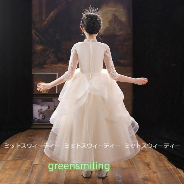 子供服ドレス 発表会 ピアノ発表会 結婚式 レース 前ミニドレス フォーマル ドレス 女の子 二次会 花嫁 ジュニア キッズドレス パーティードレス 子どもドレスの画像
