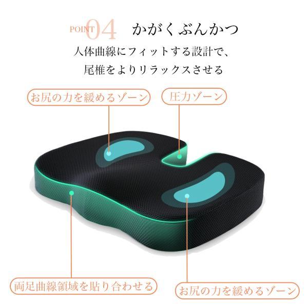 椅子 低反発 座布団 腰 ゲルクッション イス用クッション 人間工学
