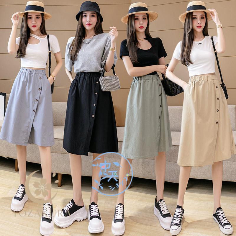 春キュロットスカート ガウチョパンツ夏30代 ゆる黒パンツ 五分丈