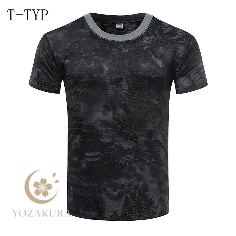 半袖tシャツ メンズ 迷彩柄 Tシャツ メッシュ ミリタリー 作業着 迷彩T