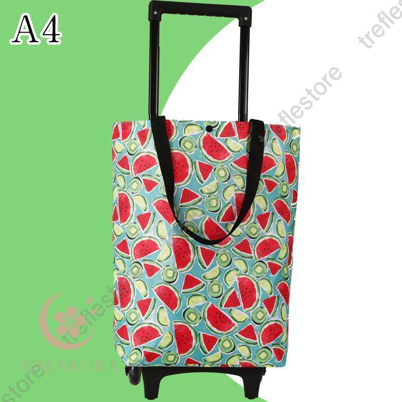 キャリーカート ショッピングカート 買い物カート 2WAY 花柄 保温 保冷