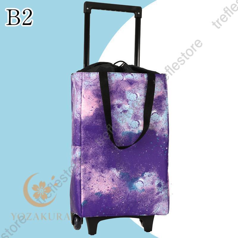【送料】花柄 キャリーカート ショッピングカート キャリーカート ショッピングカート 買い物カート 2WAY 花柄 保温 保冷