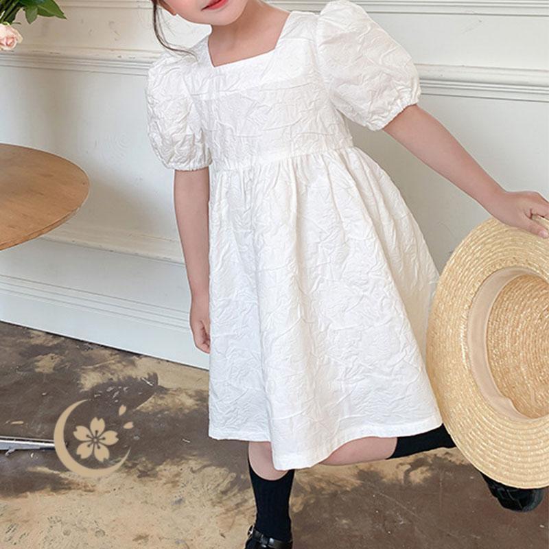 ワンピース 子供服 女の子 キッズ 半袖 ひざ丈 子供ワンピース ドレス