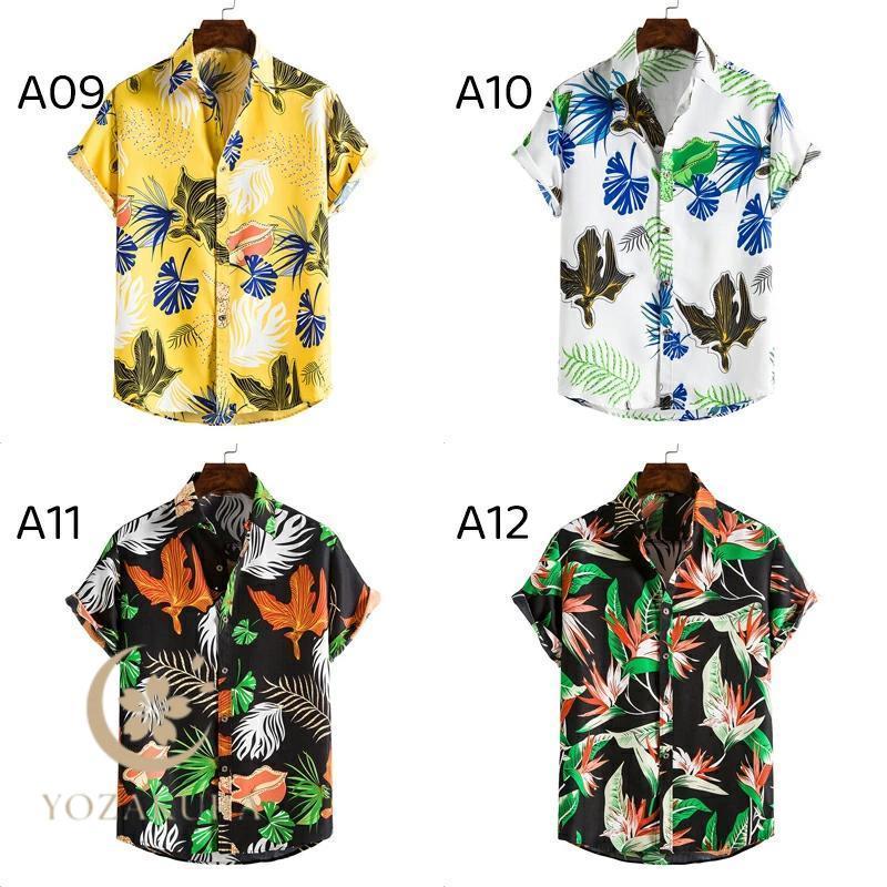 アロハシャツ メンズ 半袖 シャツ ウェア 花柄 半袖シャツ 軽量 