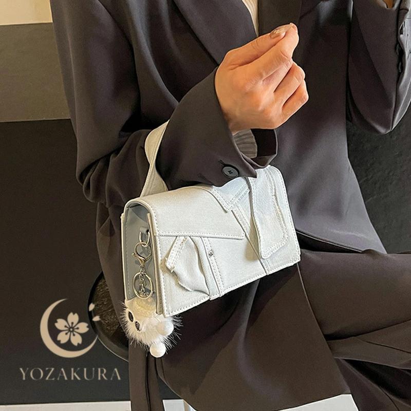 ショルダーバッグ レディース 斜めがけ デニム 手提げ ハンドバッグ