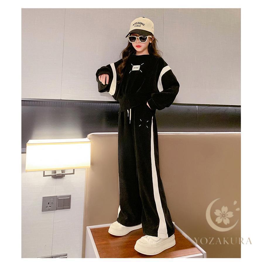 子供服 女の子 上下セット長袖 春秋 ジャージ キッズ ジュニア