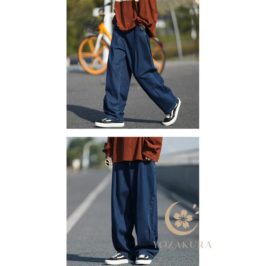 パンツ デニム ジーンズ メンズ オーバーサイズ ルーズ ストレート