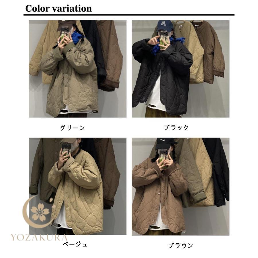 中綿コート 秋 コート 中綿ジャケット キルティングジャケット