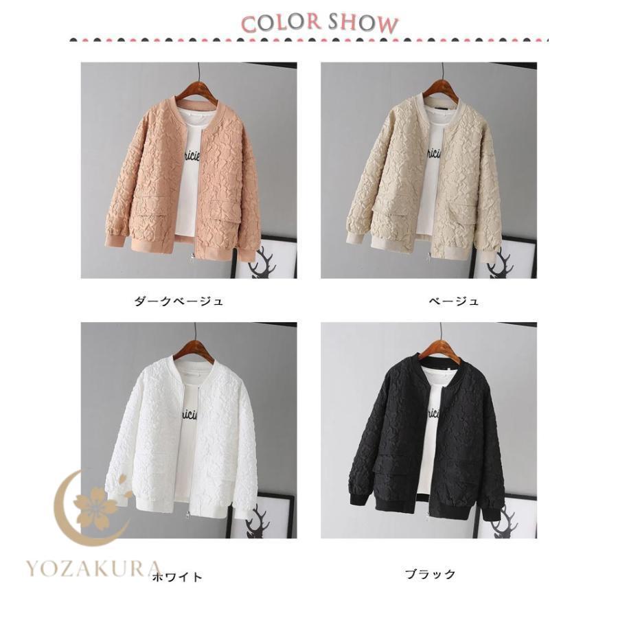 春アウター レディース ノーカラージャケット ブルゾン 春 秋