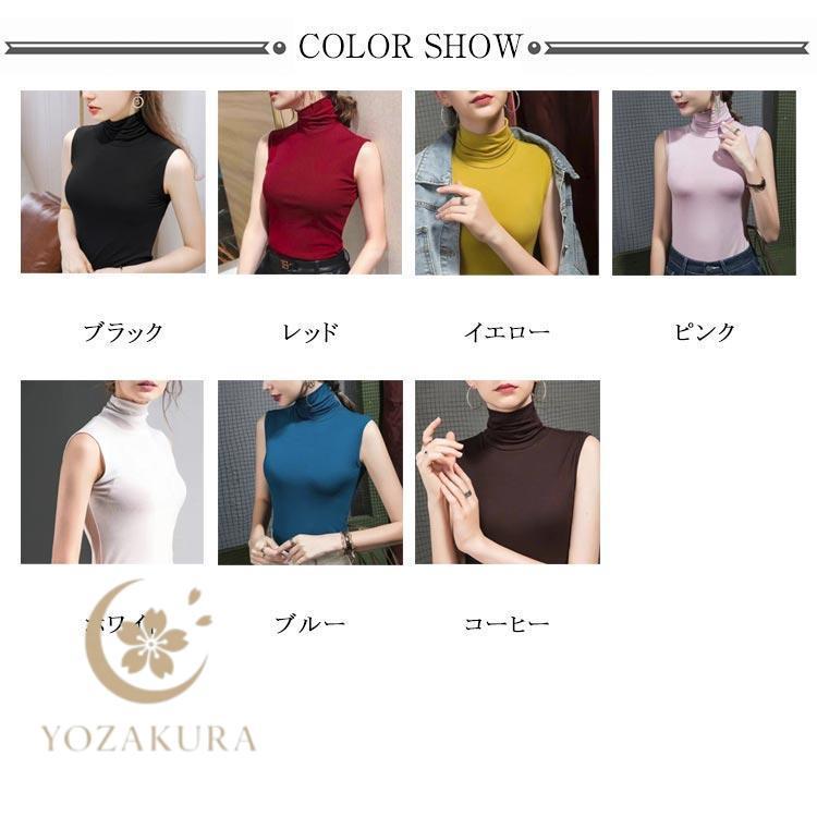 ハイネック ノースリーブ タートルネック 春夏 薄手 社交ダンス