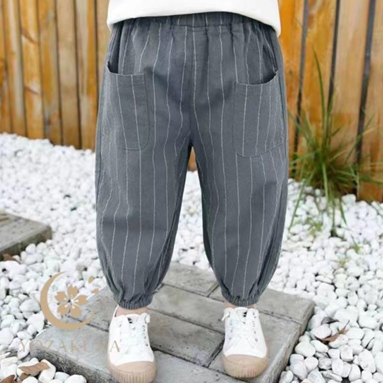 女の子 リネンパンツ キッズ 子供 長ズボン パンツ 虫刺され防止
