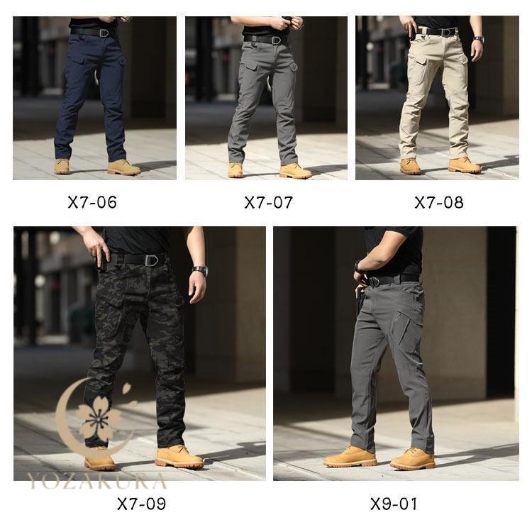 カーゴパンツ メンズ スキニー ストレッチ スリム 作業着 作業ズボン