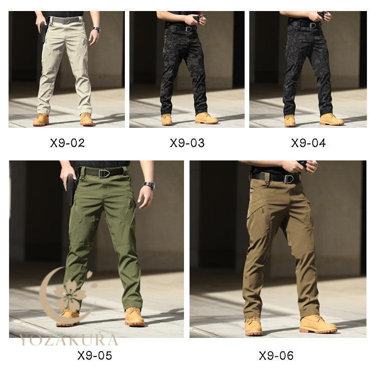 カーゴパンツ メンズ スキニー ストレッチ スリム 作業着 作業ズボン