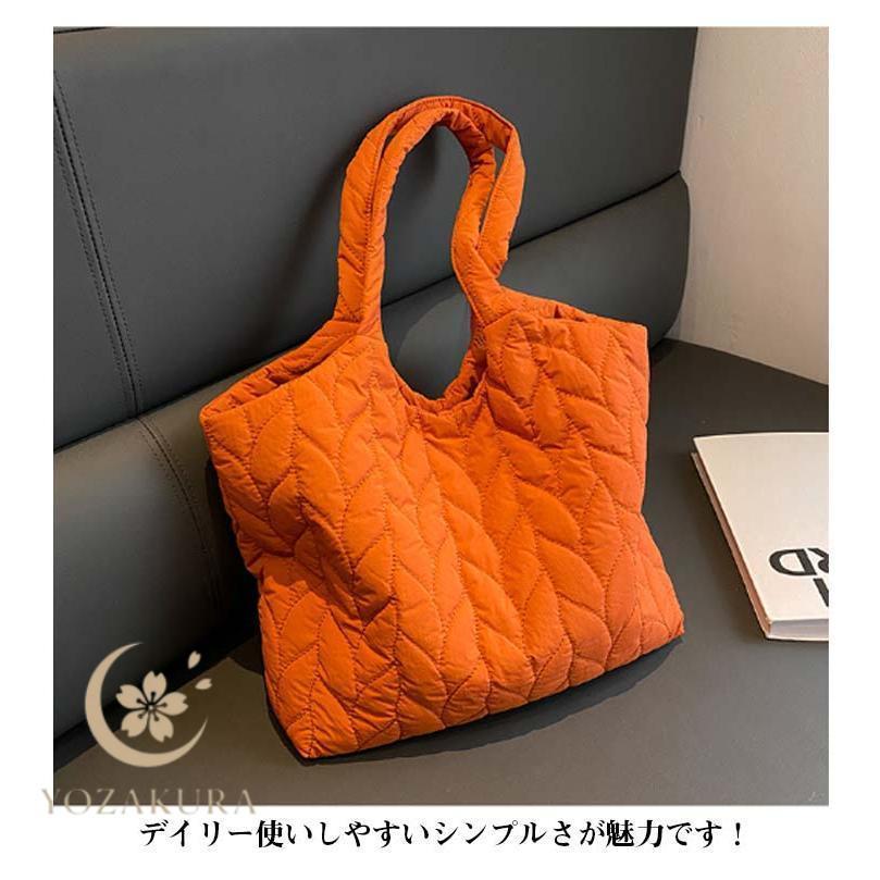 キルティング トートバッグ レディース 肩掛け マチあり 大容量 秋 冬