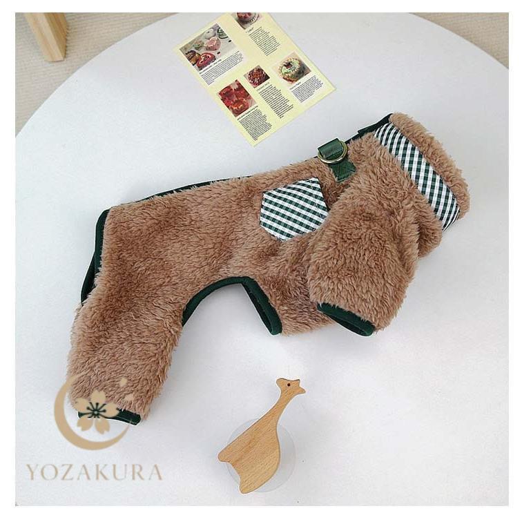 犬服 犬の服 ドッグウェア 秋 冬 洋服 ペット服 秋冬 ロンパース 胴輪