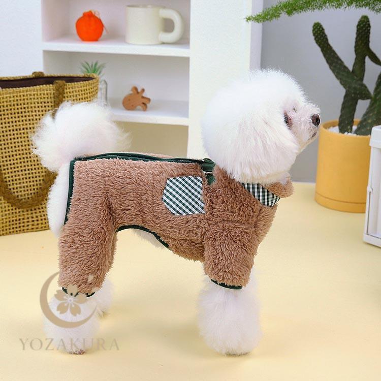 犬服 犬の服 ドッグウェア 秋 冬 洋服 ペット服 秋冬 ロンパース 胴輪