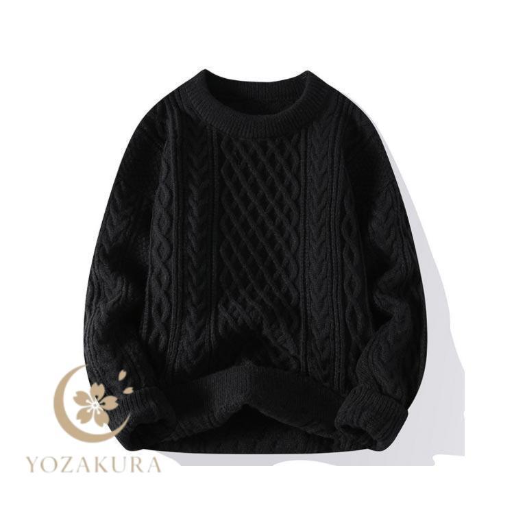 美品 YONFA ヨンファ ルーズケーブルセーター ブラック DEUXIEME CLASSE - 美品 YONFA ヨンファ ルーズケーブルセーター