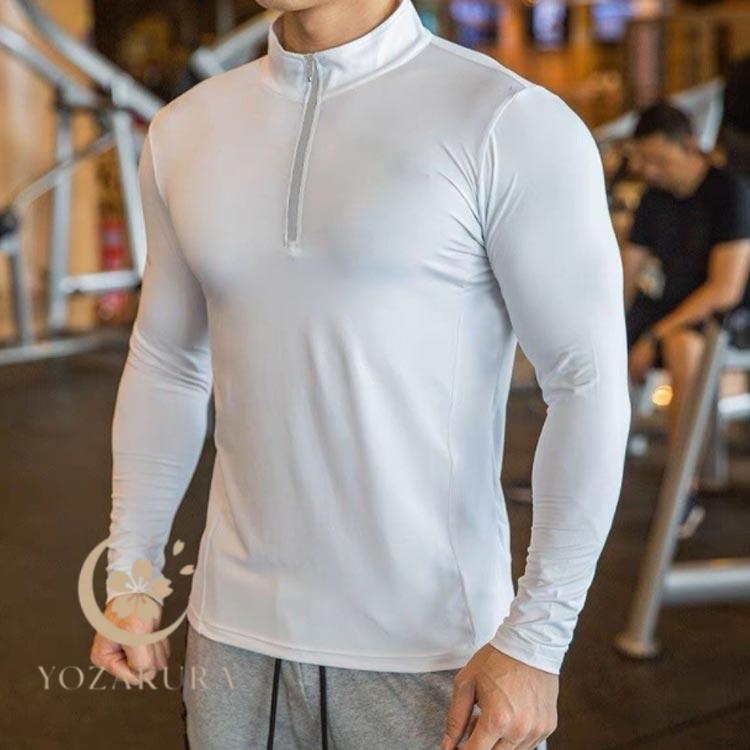 トレーニングウェア 長袖 ロングTシャツ メンズ コンプレッション