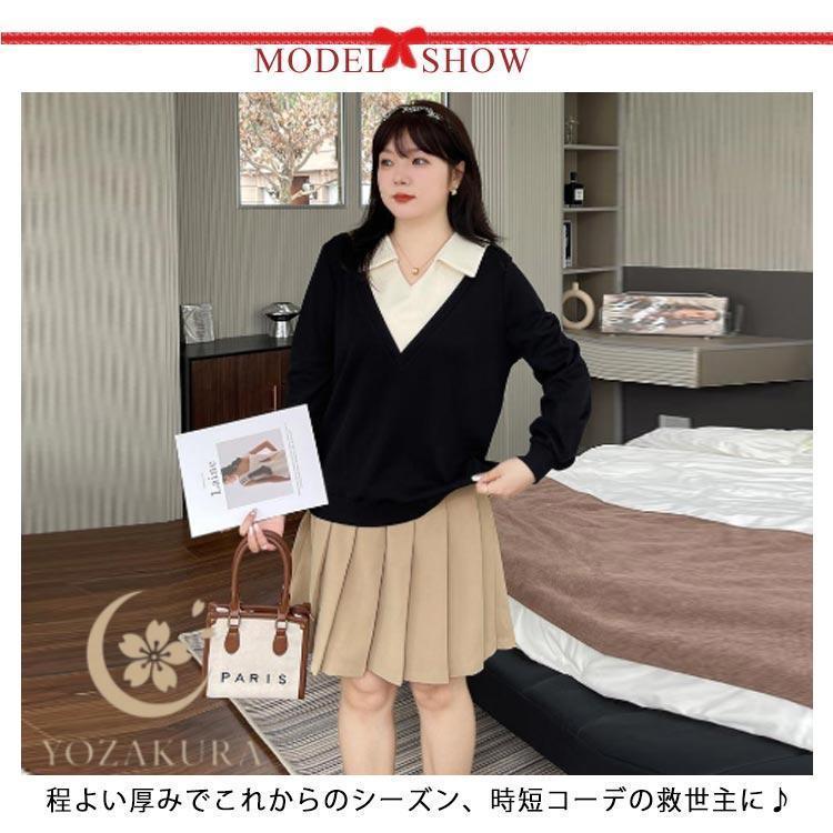 長袖カットソー レディース ポロシャツ 大きいサイズ 長袖トレーナー
