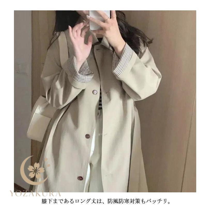 スプリングコート トレンチコート レディース 春 夏 秋 ロング