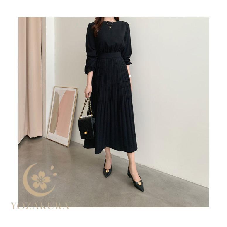 春 夏 ワンピース 長袖 レディース ロングワンピース マキシ丈 レトロ