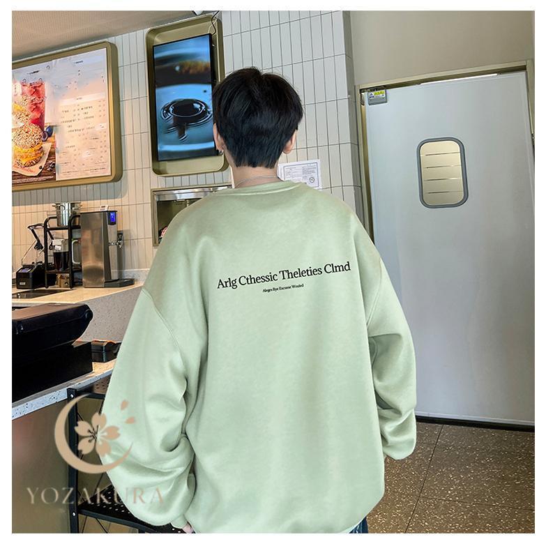 トレーナー パーカー メンズ スウェット Tシャツ プルオーバー 丸首