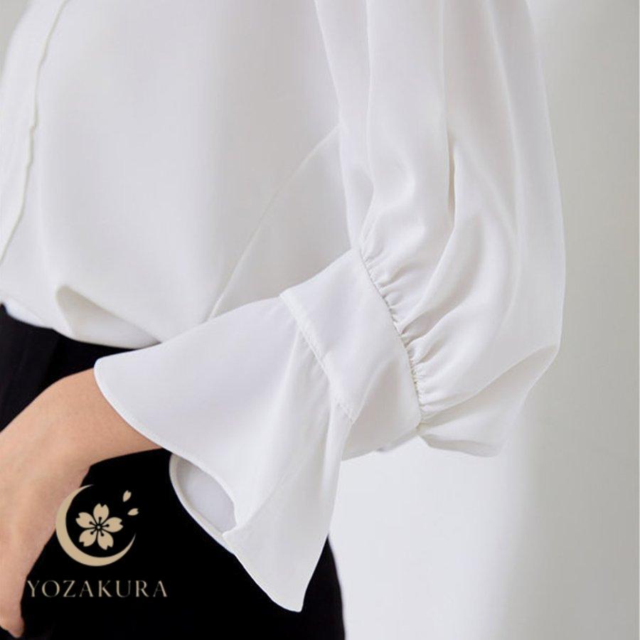 シャツ/ブラウス(長袖/七分) papier  Holder blouse / white papier（パピエ）の「papier/パピエ SLOBE別注 Holder blouse（シャツ