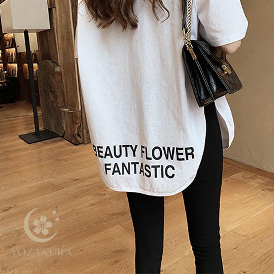 ロングtシャツ レディース ゆったり カットソー サイドスリット t